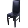 Housses de chaise UK en cuir élastique, housse de siège de salle à manger, imperméable à l'huile, décoration de maison