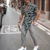 Men's Casual Shirts Fashion Men's Hawaiian Summer Floral Printed Beach Short Sleeve Slim Camp Shirt Tops Fitness Blouse Tee Clothes