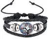 チャームブレスレットヌーサmtilayer life bracelet 18mmスナップボタン編組革張りの女性男性スナップジュエリー12 st dhseller2010 dhx2u