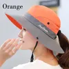 Wide Brim Hats Women Summer Bucket Hat Fishing Elegant Casual Cap Sun Protector Fisherman Accessories