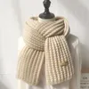 Berets Korean Scarf Female Warm For Winter Wild Knitting Bib Male Muffler Scarves Ladies Tourism Solid Long Couple