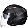 Casques de moto DOT approuvé visage ouvert double lentille visières casque de vélo électrique hommes femmes scooter moto moto vélo