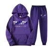 Mens Tracksuits Brand TRAPSTAR Printed Sportswear Men 15 colors Warm Two Pieces set Loose hoodie sweatshirt pants Hoodie jogging 220829