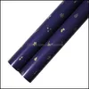 Gift Wrap Packing Paper Gift Decorative Metallic Color Dark Blue Papers Stars Christmas Tree Pattern Printing Gold Party Carshop2006 Dhneq