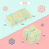 Infinity Cube Candy Color Fidget Puzzle Anti Decompression Toy Finger Hand Spinners Fun Toys for Adult Kids ADHD Stress Relief Gift 56