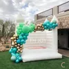 Gratis levering buitenactiviteiten 13x13ft Wit opblaasbare uitsmijter Bouncer Blow Up Bounce House for Wedding Ceremony Birthday Party