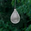 Party Decoration 12st/Pack Small Size Striped Transparent Glass Pendant Christmas Tree Hanging Globe Onion Cone Handmade Festival Hanger