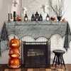 Autres fournitures de fête d'événement Décorations d'Halloween pour la maison Nappes en toile d'araignée en dentelle Crâne Foulards Rideaux Maison d'horreur Fournitures de décoration de fête d'Halloween 220829