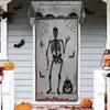 Autres fournitures de fête d'événement Décorations d'Halloween pour la maison Nappes en toile d'araignée en dentelle Crâne Foulards Rideaux Maison d'horreur Fournitures de décoration de fête d'Halloween 220829