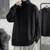 Męskie swetry Turtleeck luźne duże dzianiny pullover mody młodzieńczy sweter witalności plus size 5xl 220829