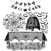 Другое мероприятие вечеринка поставляет Halloween Home Decoration Set Spider Web Tablecloth Хэллоуин Черный Абажур Черный Камин Камин Полотенца.