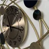 Orologi da parete Grande orologio Creativo Soggiorno Decorazione Nordic Minimalista Silenzioso Orologio da casa a forma di pianeta in metallo 220829