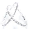 Brincos de argola XSBODY 9cm Grande Cristal Para Mulheres Luxo Grande Círculo Exagerado Moda Boho Piercing Brinco Redondo Jóias 2022