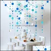 Party Decoration Stars Circar Shaped Sequins Ornament Golden Onion Mirror Wedding Party Flag Pling Flower Ding Blue Decor Carshop2006 Dhqzw