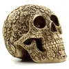 Outros suprimentos de festa do evento 1pc Modern Resin estátua Retro Skull Decor Home Decoração Ornamentos de Arte Criativa Esculturas de Esculturas de Crânio Modelo de Halloween Presentes 220829