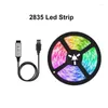 Bandes TV rétro-éclairage Bluetooth USB RGB LED bandes lumineuses 1m 2M 3M 4M 5m SMD Flexible DC 5V ruban Diode bande lampe de décoration