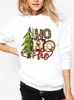 T-shirt da donna Pupazzo di neve invernale Cartoon Sweet Women Graphic SweaT Shirts Holiday Buon Natale Abbigliamento moda Casual Pullover con stampa femminile 220829