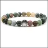 Bracelets de charme 7 cores Pegamento Patroce Charms Bracelet 8mm Colorf AGATE NATURA PARA BRACELAS DE PETRATEME