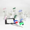 Hakahs Sidecar Glass Bongs Matryca stereo Perc Percolator Percolator Rurki wodne 14 mm złącza olej platformy olejowe