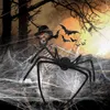 Autres fournitures de fête d'événement Halloween Spider géant 66 décorations d'Halloween en plein air grande fausse araignée poilue effrayante accessoires d'araignée à fourrure décor effrayant 220829