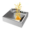 French Fries Workbench Stainless Oil Filter Simple Workstation for Burger Shop283D
