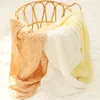 Filtar Swaddling 6 lager bambu bomullsbaby som tar emot spädbarn Swaddle Wrap Sleeping Quilt Bed Cover Muslin 220829