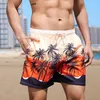 Shorts pour hommes Hommes Natation Été Imprimer Pantalon court Maillot de bain Maillot de bain Sexy Beach Surf Board Mâle Vêtements Chort Homme