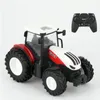 كهربائية RC Car RC Tractor Trailer مع LED Headlight Farm Toys Set 2 4Ghz 1 24 جهاز التحكم عن بعد مراقبة الشاحنة الزراعية للأطفال هدية صبي 220829
