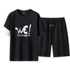 Survêtements pour hommes Mode T-shirt imprimé Shorts Set Hommes Été 2PC Survêtement Ensembles Plage Mens Casual Tee Shirts Sports Wears Oversize