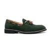 Sapatos de mocassins cl￡ssicos Sapatos falsos camur￧a de camur￧a costurada