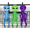 Altre forniture per feste di eventi 90 cm Modello alieno UFO Green Purple Blue et bambini giocattoli gonfiabili per adulti Halloween Funny Cosplay Props UFO Birthday Party Supplies 220829