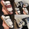 Sandaler plattformssandaler dam rutschkanor moderiktiga bredsulade platt canvas sandalsko sommar utomhus kausalrep ankelrem toffel 1426 T2 V25r#