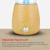 Lampade profumate Diffusore di oli essenziali puri senza acqua Vaporizzatore in vetro di legno Nebulizzatore di aromi