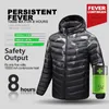 Hommes vers le bas Parkas hiver chaud USB chauffage polaire vestes Thermostat intelligent détachable à capuche chauffée veste imperméable 220829