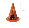 Autres fournitures de fête d'événement Thème d'Halloween mignon Chapeau de sorcière Forme Sac en papier Boîte de crâne de bonbons Chapeau de dessin animé Bonbons Biscuit Cadeau Emballage cadeau créatif Boîte de papier 220829