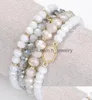 Charm Bracelets Drusy Druzy Bracelet Set Natural Stone Glass Beads Charms Bracelets For Women Lady Jewelry Drop Deliver Dhseller2010 Dhwj7