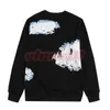 HOOG KWALITEIT MENS HOODIES DROMENTEN ROUND NEM Lange mouw T-shirts Paren Casual losse graffi-print Sweatshirts Aziatische maat M-2xl