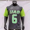 American College Football Wear Football College American College Wear UAB Alabama Birmingham Blazers Football Jersey NCAA College Tyler Johnston III Jermaine Brown Jr.