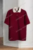 xinxinbuy Uomo designer Tees Polo Lettera Ricamo Parigi Pullover donna bianco nero rosso S-2XL