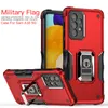 Phone Cases For Samsung A21S A02 M21 M22 M32 M51 M53 With Protable Kickstand Car Holder Function Shockproof Bumper Anti-drop Protection Cover