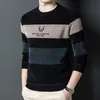 Men's Sweaters Plush Chenille Men's Sweater for Autumn and Winter Korean Version Thick Warm Bottom Shirt Trendy Fleece Round Neck Pullovers 220829