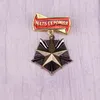 Brosches Sovjet Order of Mother Heroine Motherhood Glory Medal Honor Retro Badge Ryssland Hederstitel Award