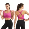 Yoga Outfit Women Sports Bra Adjustable Belt Zipper No Steel Ring Underwear Running Comfortable Shockproof Gym Bralette Vest