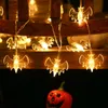 Other Event Party Supplies Halloween Decoration Skull Hand Lights Strings Ghost Festival Colorful Bats Luminous Light String Kids Happy Halloween Supplies 220829