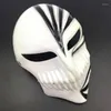 Parti Maskeleri Cosmask Ölüm Ichigo Kurosaki Bleach Pvc Maske Hollwen Dans Masquerade Cosplay Plop Kostüm Aksesuar