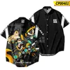 Casual shirts voor heren zwart Chinese schaakprinten shirt met korte mouw mode top hiphop los