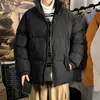 Mens Down Parkas Streetwear Stand Collar Casual Warm Mens Winter Coat Solid Color Oversize Parka Fashion Womens Winter Jacket 220829