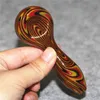 Glas roken Handbuizen Mooie water Bong Tabaksaccessoires Dab Rig Art Oil Burner Lepel Pipe