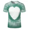 Erkek Tişörtleri DIY Boş Üstler İnce ve Hafif Polyester Kumaş Erkekler/Kadınlar için Kısa Kollu Tişört