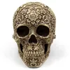 Outros suprimentos de festa do evento 1pc Modern Resin estátua Retro Skull Decor Home Decoração Ornamentos de Arte Criativa Esculturas de Esculturas de Crânio Modelo de Halloween Presentes 220829